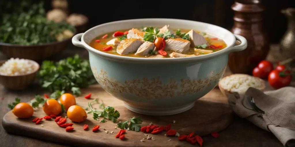 Chicken stew lunch