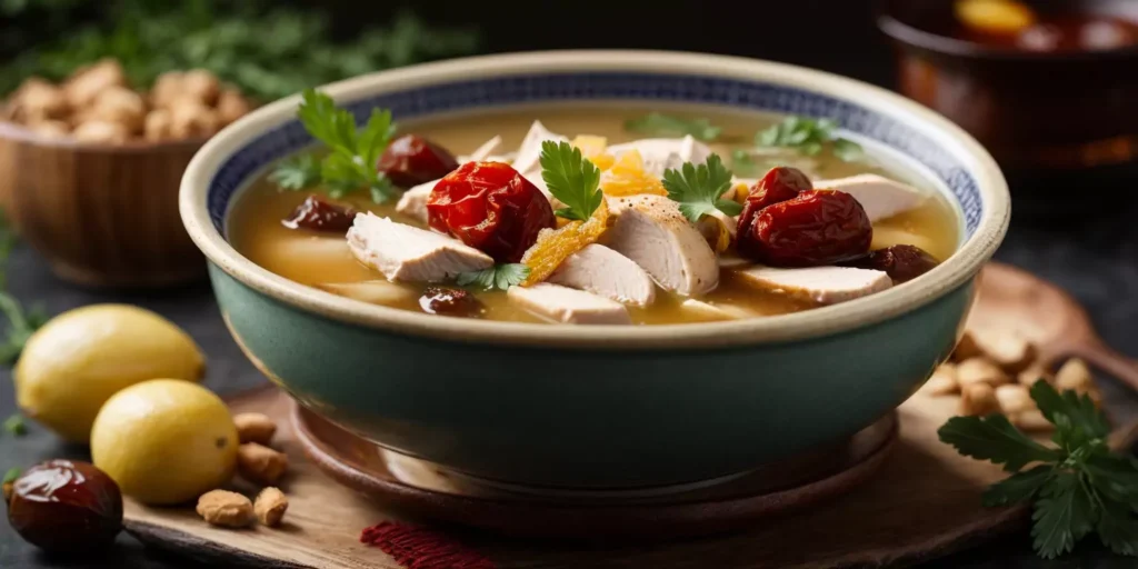 Chicken Ginger with Red Dates soup